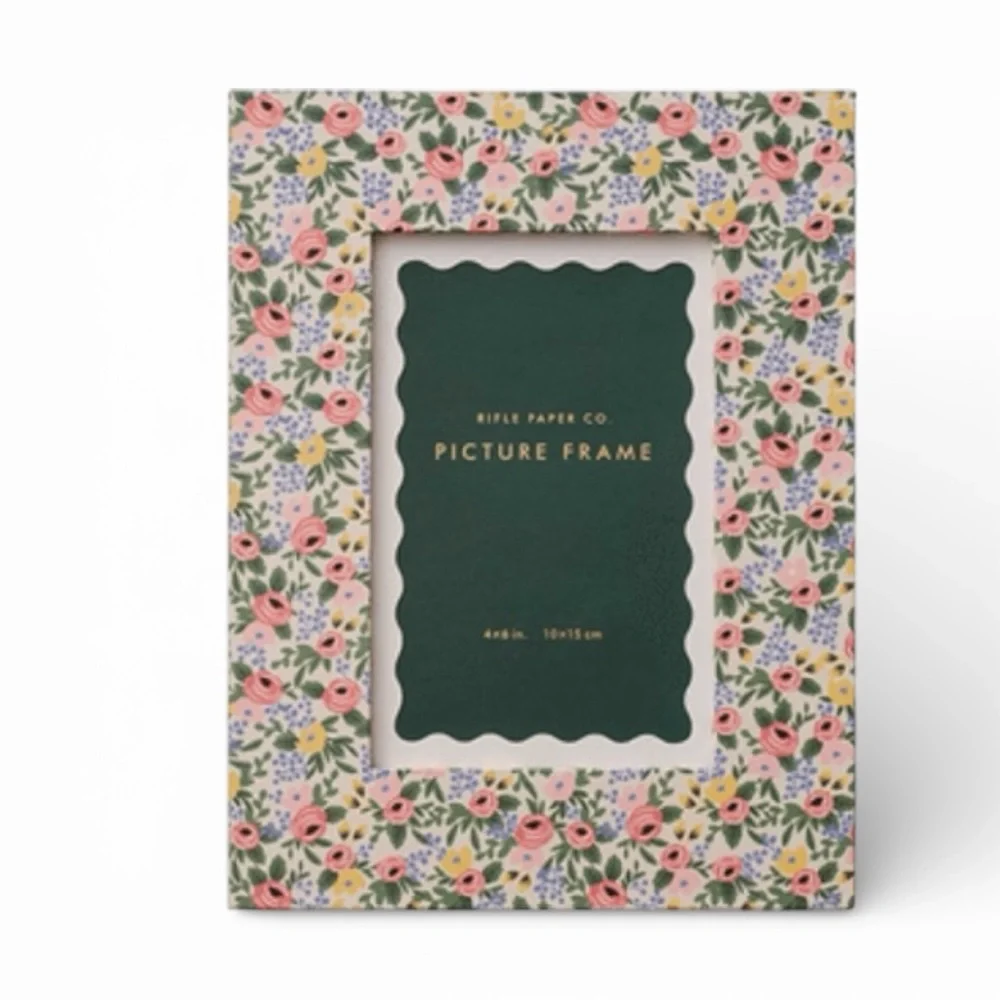 Rifle Paper Co. Floral Wrapped Picture Frame In Pattern Aster NWT